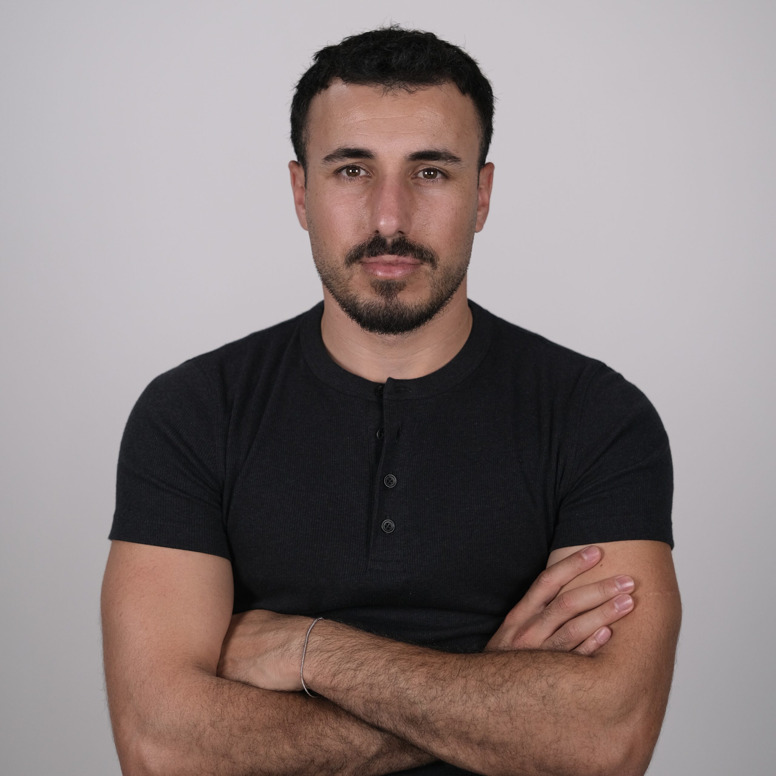 malek square portrait white background